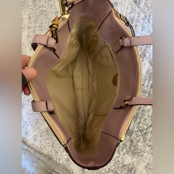 Chloe’ Leather Tote with Coin Pouch - Picture 2 of 9